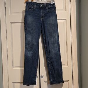 Old Navy Women's Medium Blue Straight-Leg Jeans